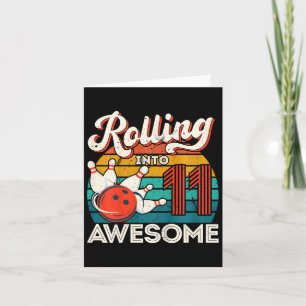 Carte Enfants roulent dans 11 ans 11e Bowling Anniversai