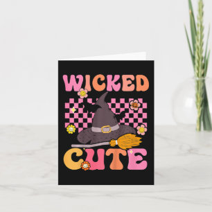 Carte Enfants Super Wicked jolie sorcière Halloween Cost