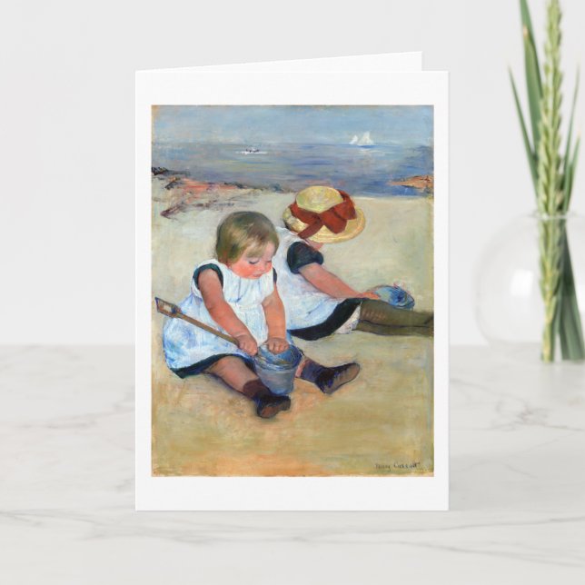 Carte Enfants sur la plage, Cassatt (Devant)