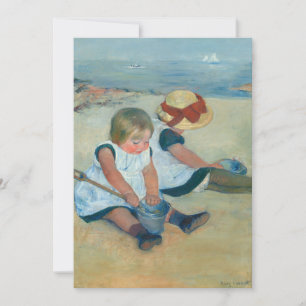Carte Enfants sur la plage   Mary Cassatt