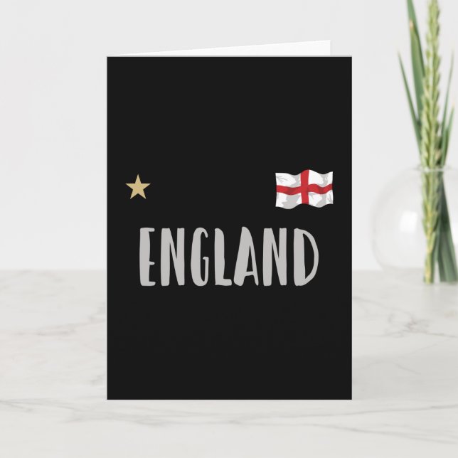 Carte England Football Fan Shirt English Flag (Devant)
