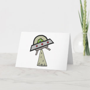 Carte Enlèvement d'Alien soucoupe volante UFO