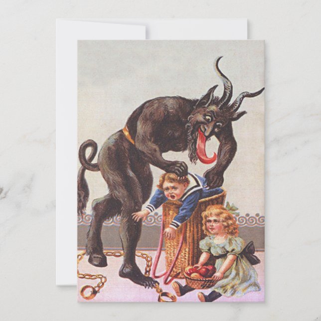 Carte Enlèvement par le Krampus (Devant)