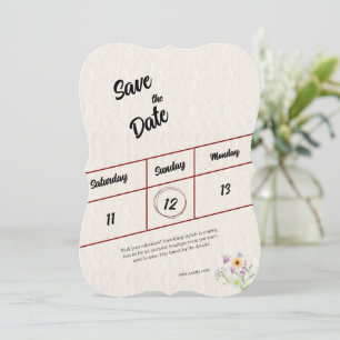 Carte Enregistrer la date