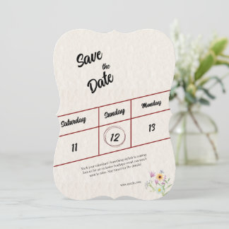 Carte Enregistrer la date
