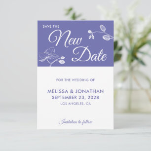 Carte Enregistrer la nouvelle date mariage ajournement f