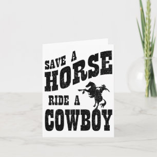 Carte Enregistrer Une Promenade À Cheval Sur Un Cowboy -