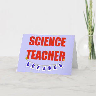 CARTE ENSEIGNANT EN SCIENCE RETRAITÉ