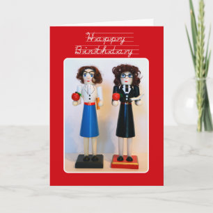 Carte Enseignant Nutcracker Joyeux anniversaire