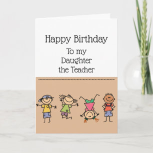 Carte Enseignant un badass intellectuel Fille d'annivers