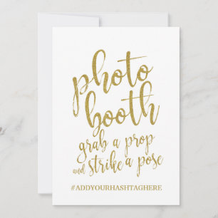 Carte Enseigne Pailletée Or Pas Chère pour Photomaton