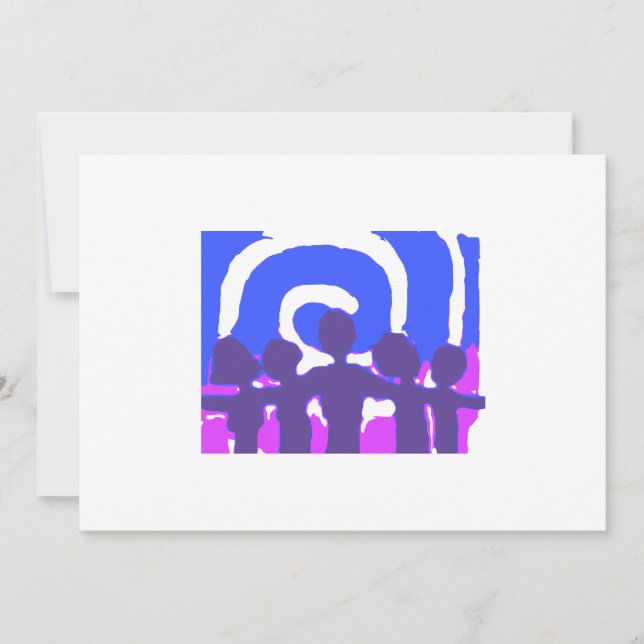 Carte Ensemble - Bleu (Devant)