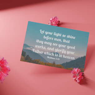 Carte Ensemble de versets de mémoire évangélique - Matth