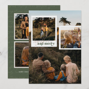 Carte Ensemble & Joyeux Nostalgic Cinq photos Noël