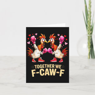 Carte Ensemble nous ricanons Funny Chicken Meme Saint-Va