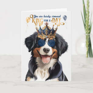 Carte Entlebucher Mountain Dog King Funny Anniversaire