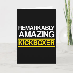 Carte Entraînement de kick-boxing incroyable 