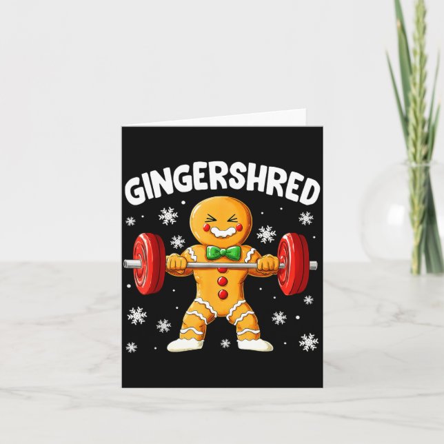 Carte Entraînement de Noël Gym Gingerbread Gingershred X (Devant)