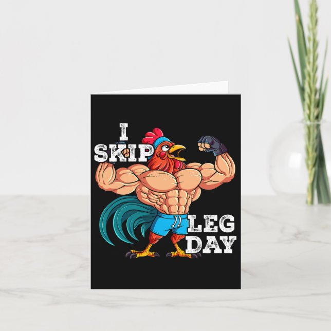 Carte Entraînement de poids de gymnastique I Skip Leg Da (Devant)