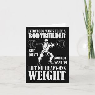 Carte Entraînement Drôle Tout Le Monde Veut Être Un Body