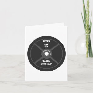 Carte Entraînement en plaque de poids Fitness Gym Annive