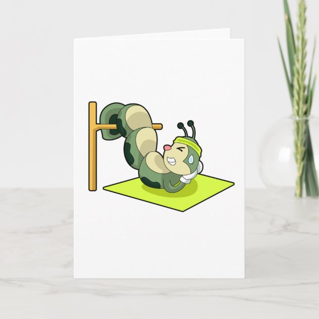 Carte Entraînement Fitness ABS Chenille (Devant)