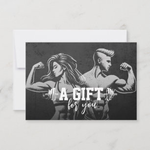 Carte Entraîneur de fitness moderne Bodybuilding Instruc