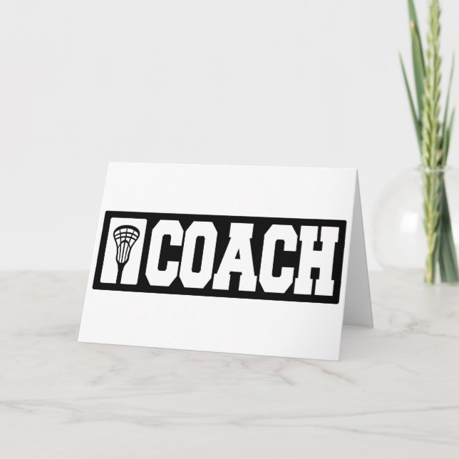 Carte Entraîneur - entraîneur de lacrosse (Devant)