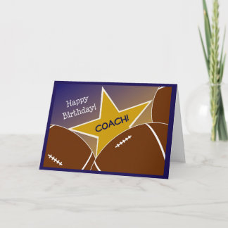 Carte Entraîneur - Joyeux Anniversaire Football Aimant E