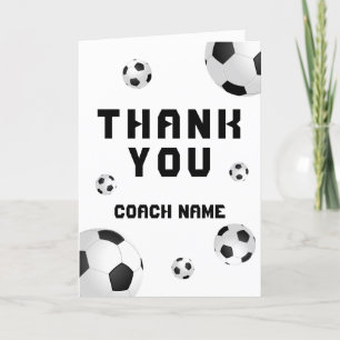 Carte entraîneur Merci Balls de Football