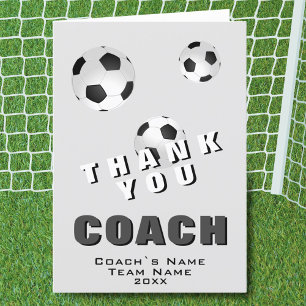 Carte entraîneur Merci de balle de football