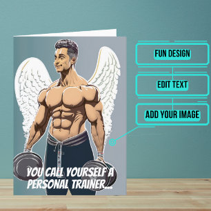 Carte Entraîneur personnel ou entraîneur salle de gym An