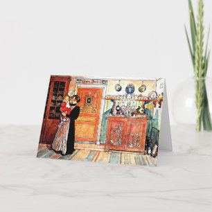 Carte Entre Noël et le nouvel Aco, Carl Larsson,