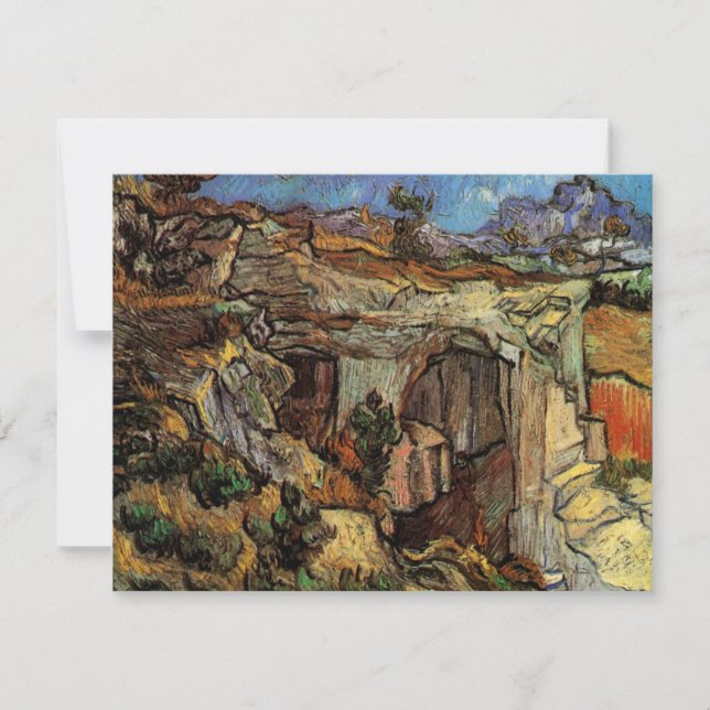 Carte Entrée de Carrière, Saint-Remy par Vincent van Gog (Devant)