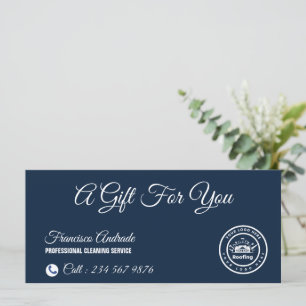 Carte Entreprise de Toiture Services de Logo Personnal