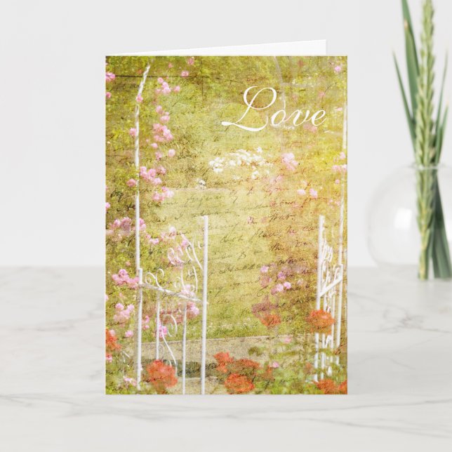 Carte Entrez dans le jardin (Devant)