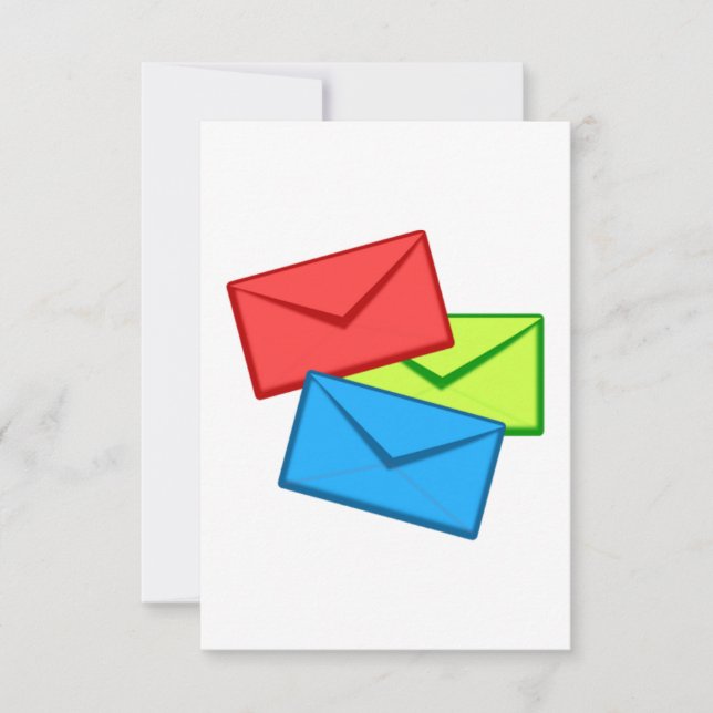 Carte Envelopes colorées (Devant)