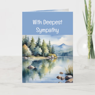 Carte Envoi d'amour et de prières Sympathie Temps de per