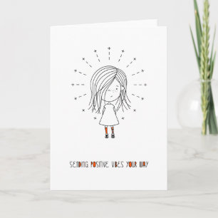 Carte Envoi de vidéos positives Votre façon mignonne fil
