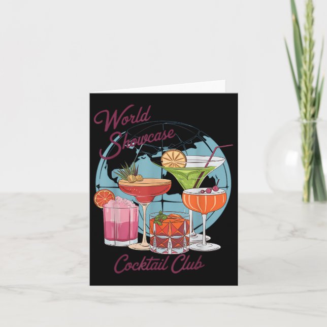 Carte Epcot Drinking World Showcase Tail Club Boire T (Devant)