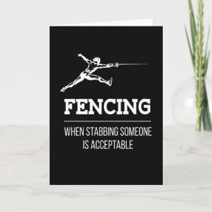 Carte Epee de Stabbing Someone Fencing