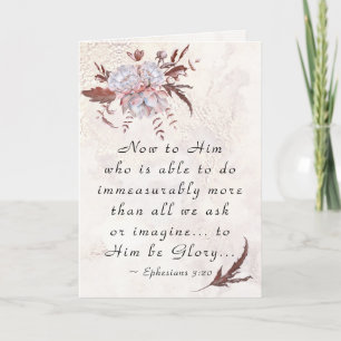 Carte Éphésiens 3:20 À Celui qui est capable de faire pl