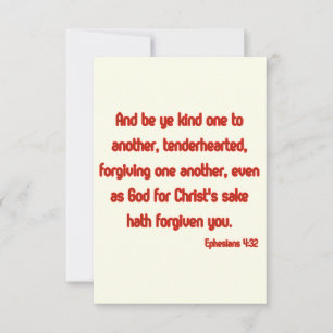 Carte Ephésiens 4:32 KJV Bible Verse Appartement Salutat