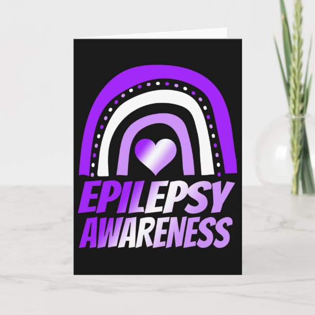 Carte Epilepsy Awareness Epilepsy Kids Men Women Warrior (Devant)
