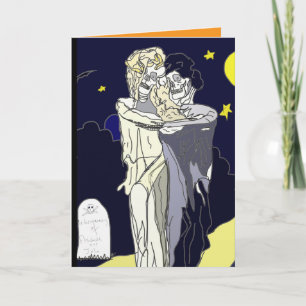 Carte Épouse d'Halloween et salle