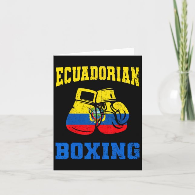 Carte Equatorien Boxing Gants Ecuador Pride Boxing Mens (Devant)
