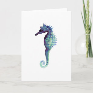 Carte Equestre bleu marine design nautique océanique hip