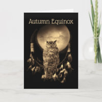 Équinoxe d'automne de lune de hibou attrape-rêves