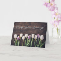 Équinoxe de printemps avec tulipes et beauté du bo