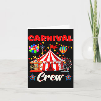 Carte Équipage de carnaval Drôle de costume de personnel